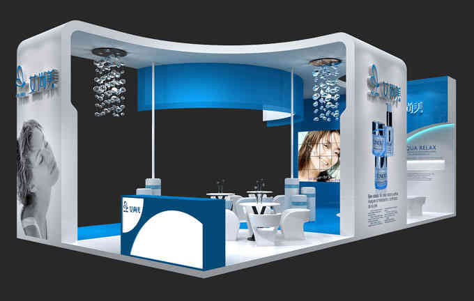 艾美尚特裝展臺美博會廣州廣交會展會設(shè)計搭建