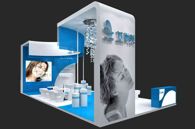 艾美尚特裝展臺美博會廣州廣交會展會設(shè)計搭建