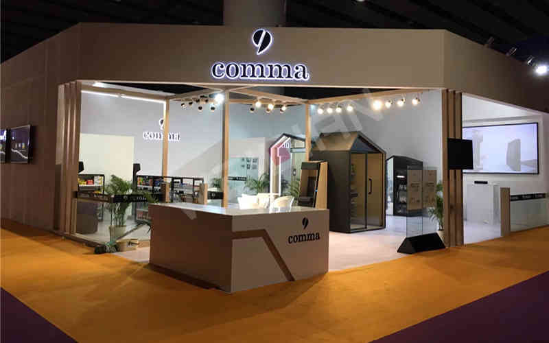 深圳展覽裝飾設計公司助力逗號智能深圳國際無人零售展覽會深圳展會設計搭建