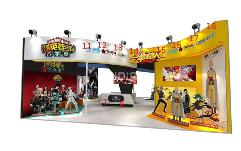 廣州展臺設(shè)計公司搭建展臺裝修國際動漫游戲展覽會CCG EXPO展會設(shè)計搭建